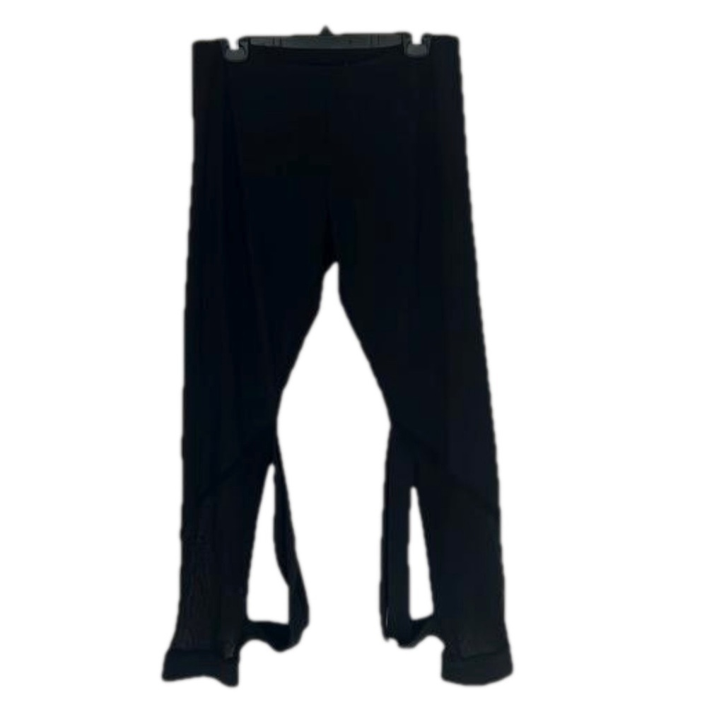 Sarah Pacini Mesh Insert Crossover Detail Leggings